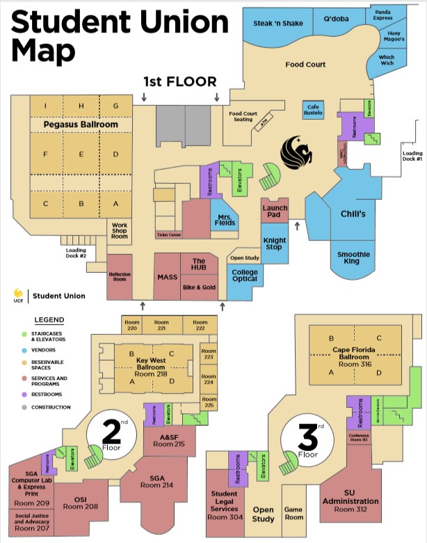 Map • Student Union • UCF