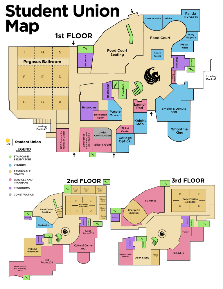 Map • Student Union • UCF